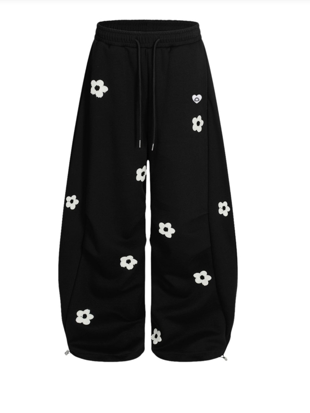 New Aelfric Eden Baggy Wide Leg Sweatpants Flower Embroidery Casual Y2K